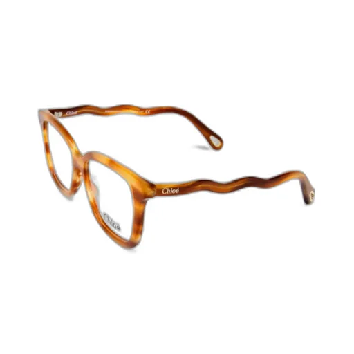 Wavy Arms Rectangle-Frame Glasses