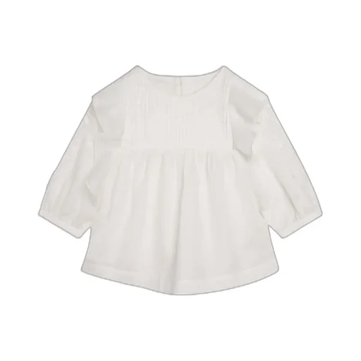 Lotus Leaf Trimmed Blouse