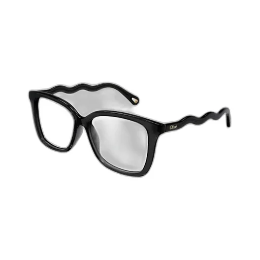 Wavy-Temple Square Glasses