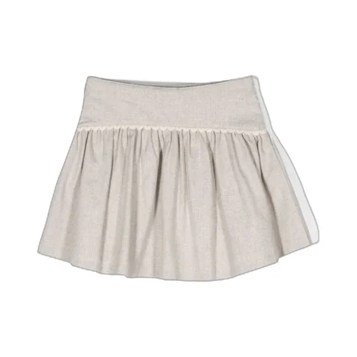 Embroidered Pleated Skirt