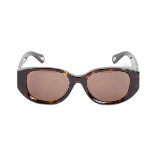 Oval-Frame Sunglasses