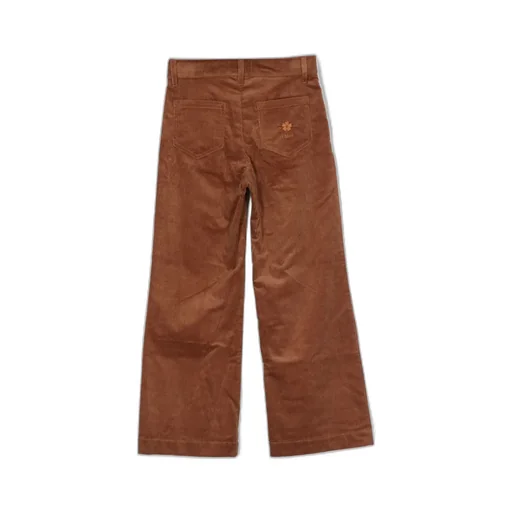 Logo Embroidered Wide Leg Trousers