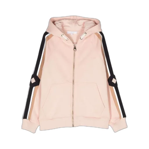 Logo Embroidered Zipped Hoodie