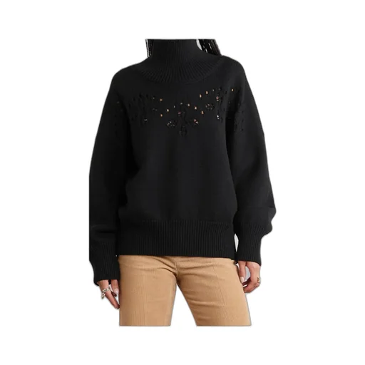 Pointelle-Knit Long-Sleeved Jumper