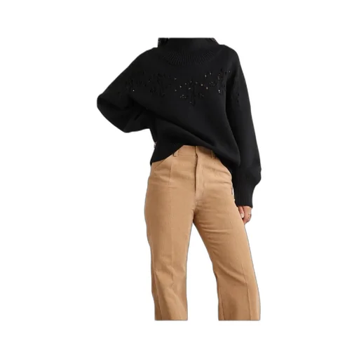 Pointelle-Knit Long-Sleeved Jumper