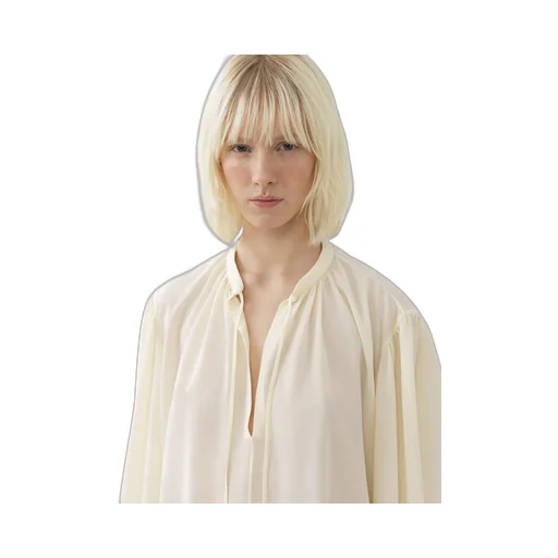 LavalliÈRe-Neck Silk Blouse