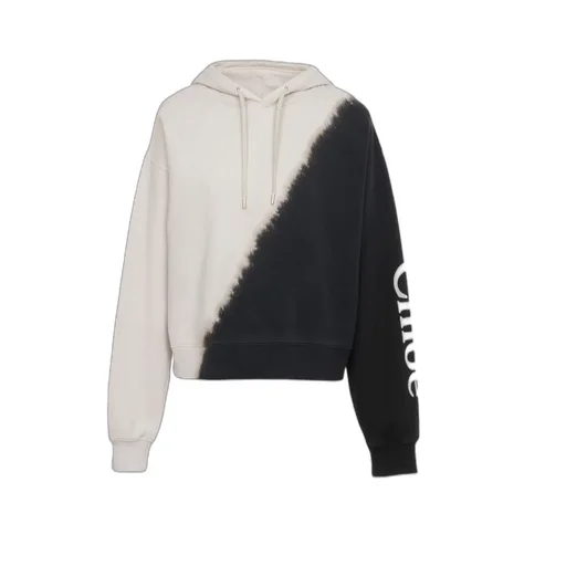 Dip-Dye Cotton-Fleece Hoodie