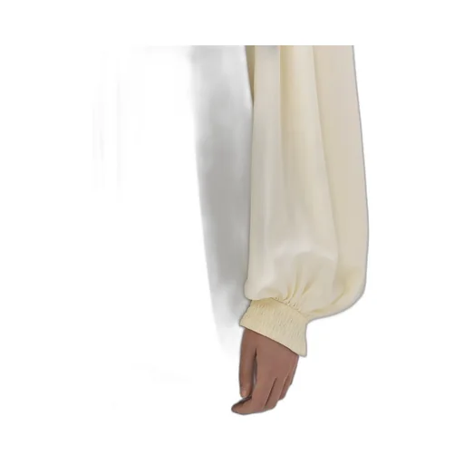 LavalliÈRe-Neck Silk Blouse