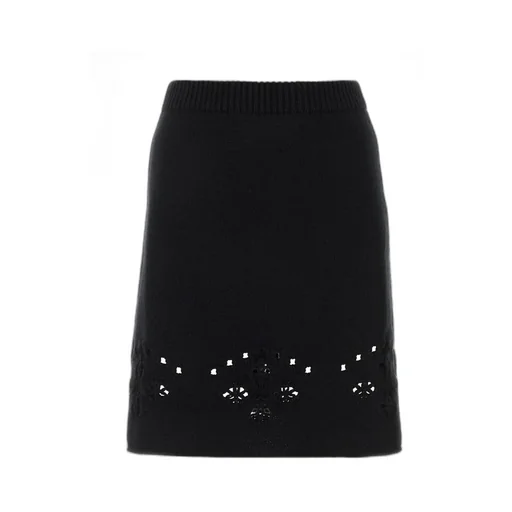 Elastic Waist Knitted Skirt