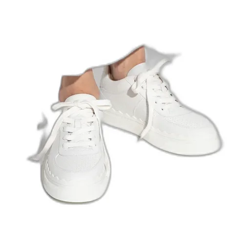 Lace-Up Leather Sneakers