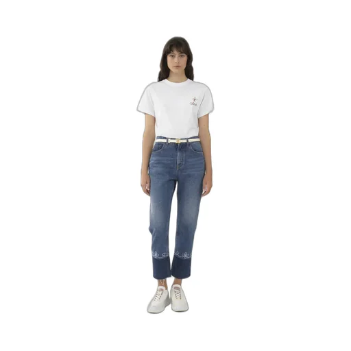 Logo Embroidered Crewneck T-Shirt