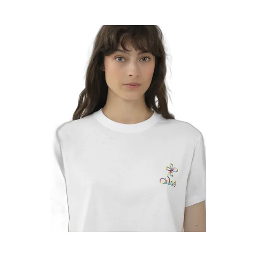 Logo Embroidered Crewneck T-Shirt