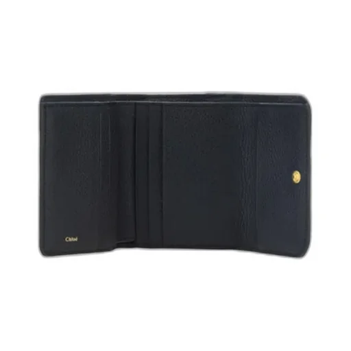 Logo Buckle Leather Wallet