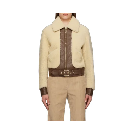 Shearling Zipped Bomber Jacket