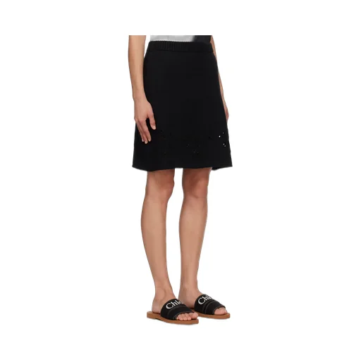 Elastic Waist Knitted Skirt