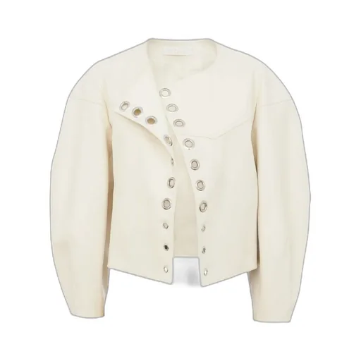 Boxy Cropped Leather Jacket