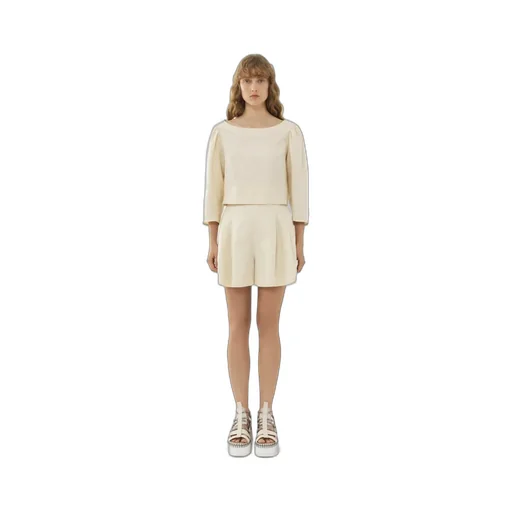 Puff-Sleeved Cropped Top