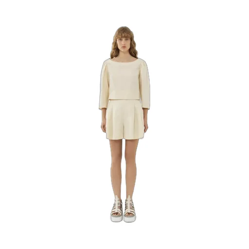Puff-Sleeved Cropped Top