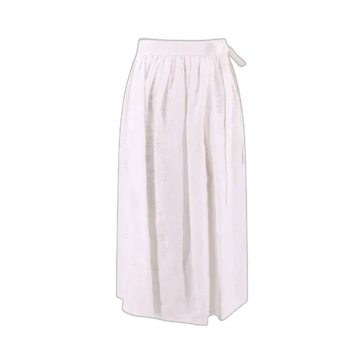 Tie-Waisted Midi Skirt