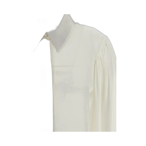 Long-Sleeved Button-Concealed Blouse