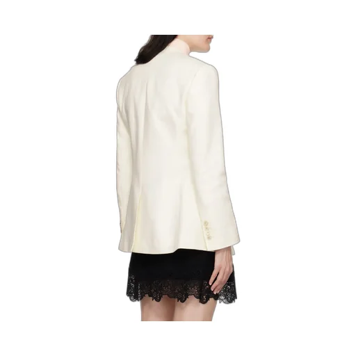 V-Neck Linen Blazer