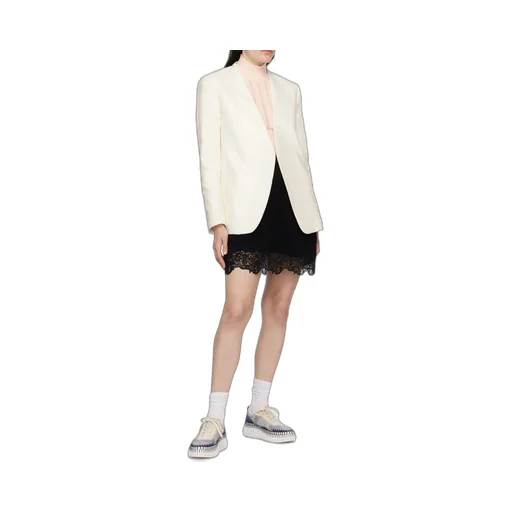 V-Neck Linen Blazer