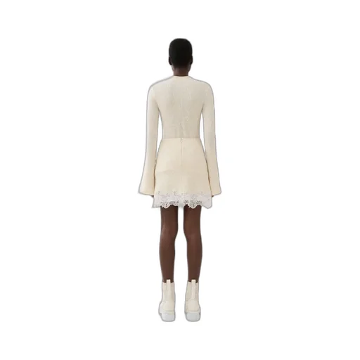 Lace Detailed Flared Mini Skirt