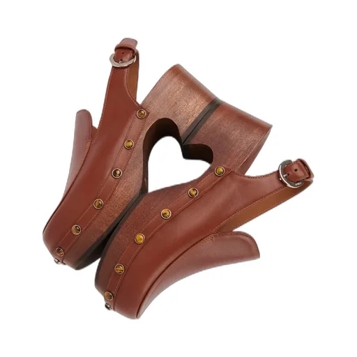 Stud-Detail Leather Mules