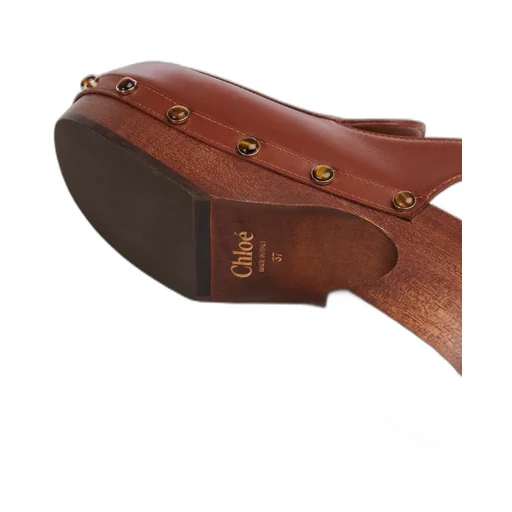 Stud-Detail Leather Mules