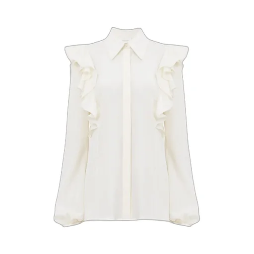 Ruffled Long-Sleeved Shirt