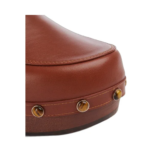 Stud-Detail Leather Mules