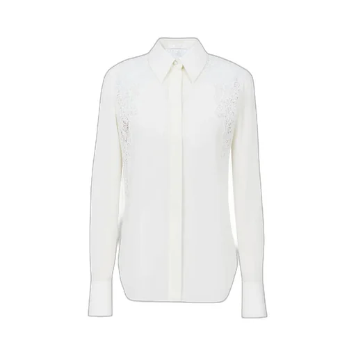 Guipure Detailed Long-Sleeved Blouse