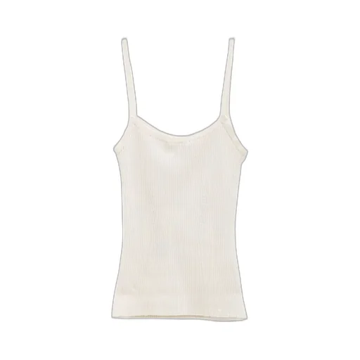 Fine-Ribbed Tank Top