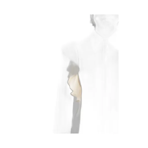 Ruffled Long-Sleeved Shirt