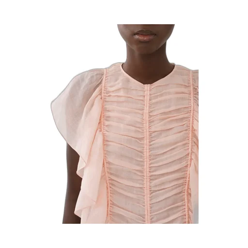 Ruffled Ruched Top