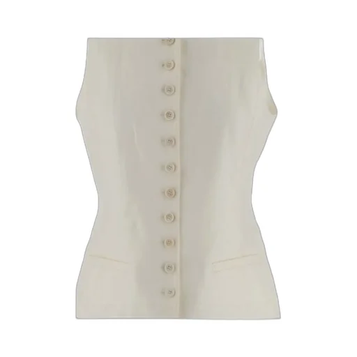 Sleeveless Button-Up Waistcoat