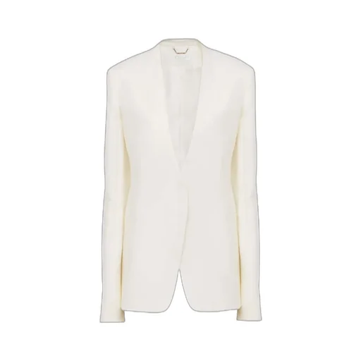 V-Neck Linen Blazer