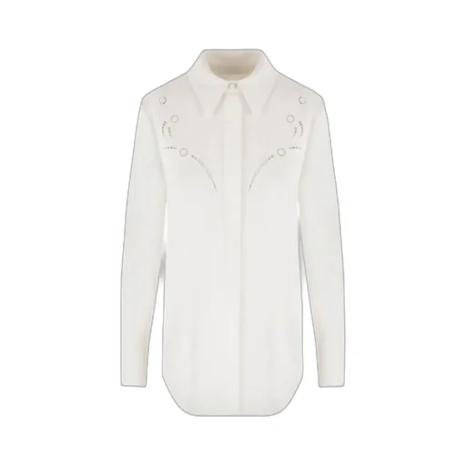 Lace Detailed Long-Sleeved Shirt