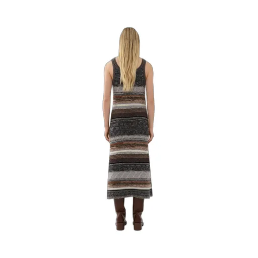 Striped Knitted Maxi Dress