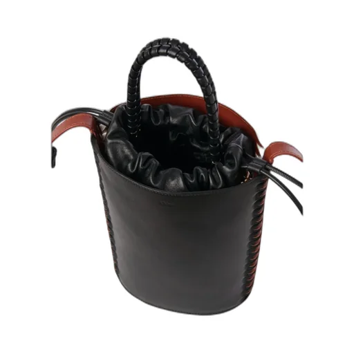 Colour-Block Bucket Shoulder Bag