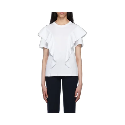 Ruffled Cotton T-Shirt