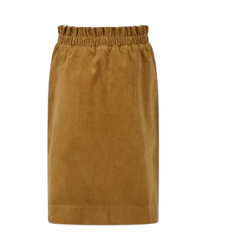 High-Waisted Corduroy Skirt