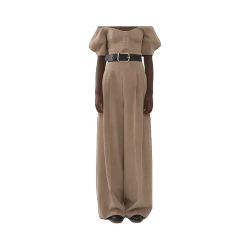 Side Zipped Wide-Leg Pants