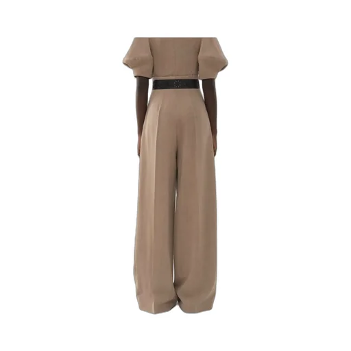 Side Zipped Wide-Leg Pants