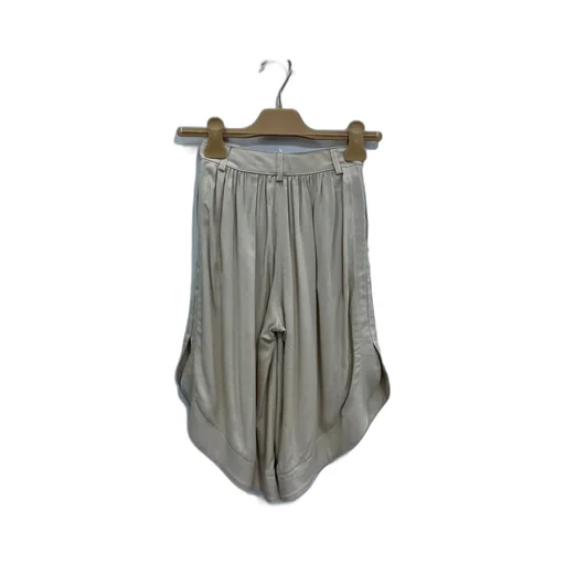 Pleated Knee-Length Shorts
