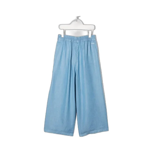 Wide-Leg Tencel™ Chambray Trousers
