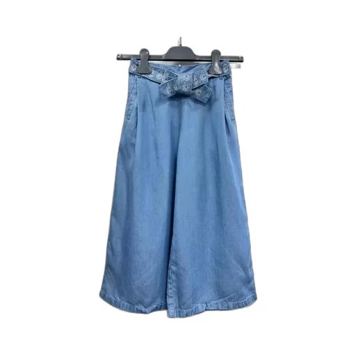 Wide-Leg Tencel™ Chambray Trousers