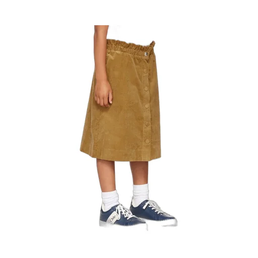 High-Waisted Corduroy Skirt