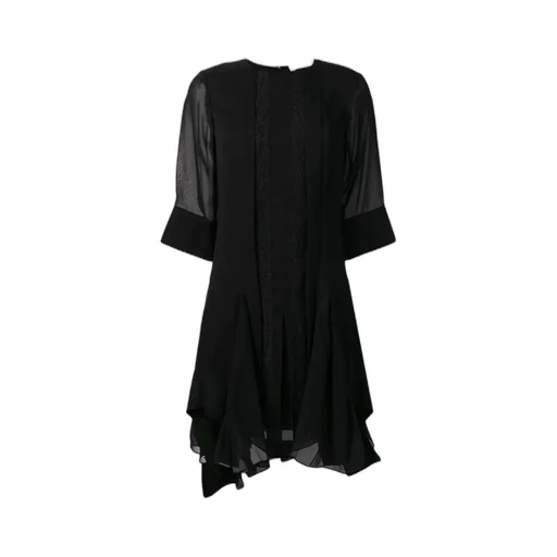 Asymmetrical Pleated Dress