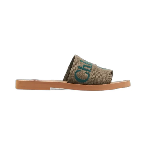 Woody Logo Embroidered Sandals